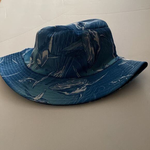 NEW! Bucket Hats Blue Whales Nautical Ocean Print - Picture 5 of 6